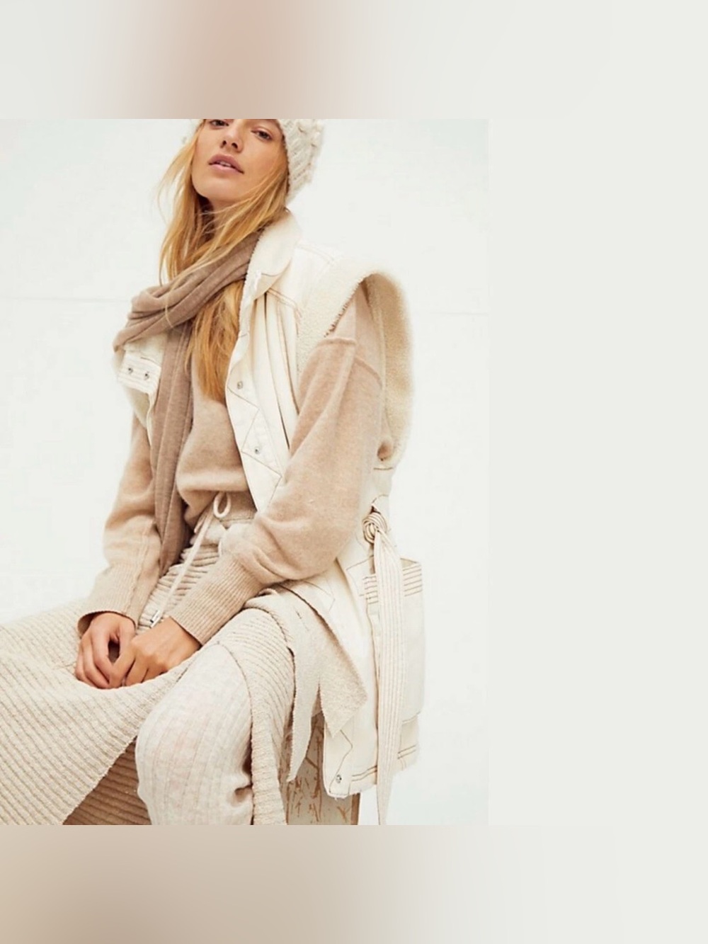 We The Free Cream Etta Sherpa Vest